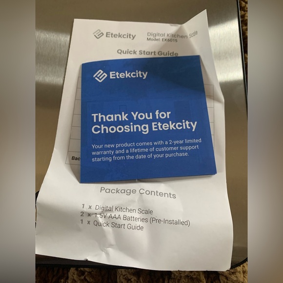 Etekcity Digital Kitchen Scale - Picture 7 of 7